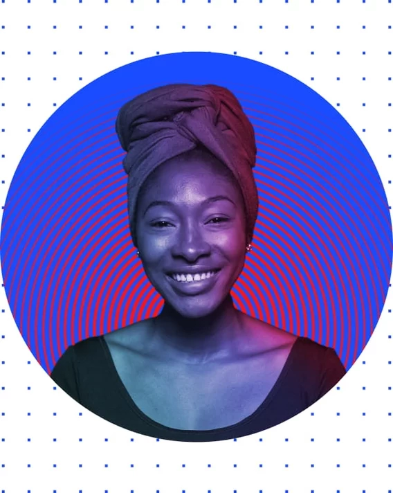 Black woman smiling